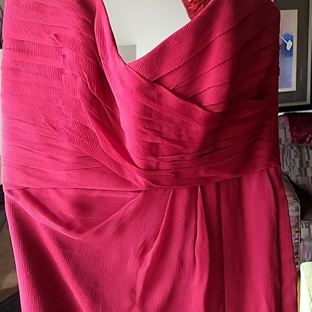 AMSALE 100% Silk G629C LONG BRIDESMAID DRESS New - Picture 5 of 7